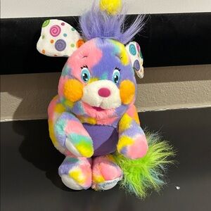 Vintage Pixie-Doodle Popple 2001 - Y2K Vibrant Multicolor Plush Stuffed Animal